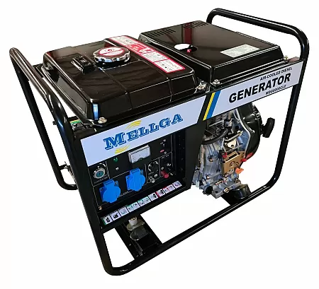 MELLGA MDG 8000CLE-3 Τριφασική Γεννήτρια Πετρελαίου 8.0Kva Με Μίζα - Μπαταρία Και AVR
