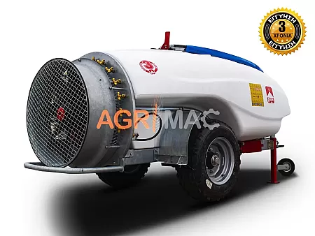 AGRON TPS1500 Συρόμενη Τουρμπίνα Ψεκασμού 1500Lit Με Αντλία COMET APS121