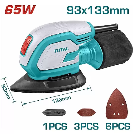 TOTAL TMS6505 Παλμικό Τριβείο Χούφτας Τριγωνικό 65W