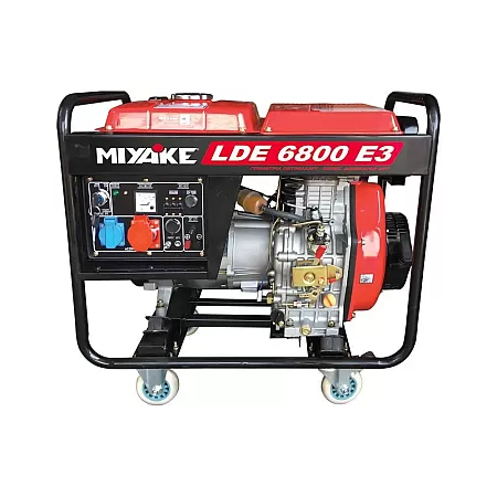 MIYAKE LDE 6800E3 Τριφασική Γεννήτρια Πετρελαίου 6.8Kva Με Μίζα - Μπαταρία Και AVR