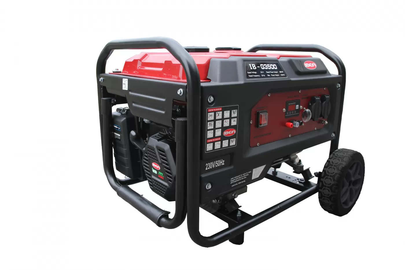 IBEA IB-G 3500 Μονοφασική Γεννήτρια Βενζίνης 3.1Kw Με Σταθεροποιητή Τάσης AVR