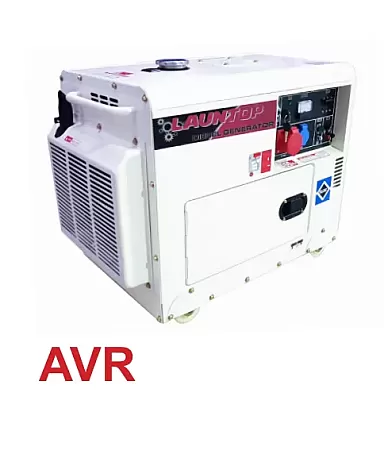 LAUNTOP LDG 6500S-3 Αθόρυβη Τριφασική Γεννήτρια Πετρελαίου 6.8Kva Με Σταθεροποιητή Τάσης AVR Και Μίζα