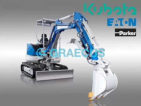 GRAECUS EB35 Μικρός Ερπυστριοφόρος Εκσκαφέας Diesel Kubota 3.5T