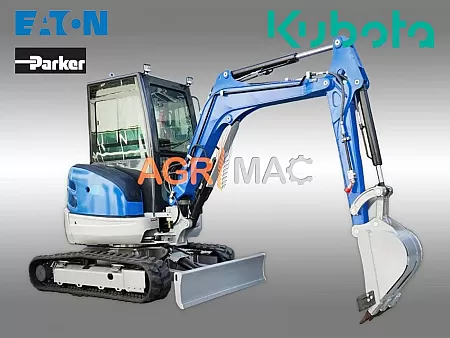 GRAECUS EB35C-PRO Μικρός Ερπυστριοφόρος Εκσκαφέας Diesel Kubota 3.5T Με Καμπίνα