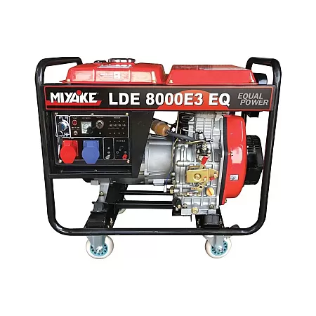 MIYAKE LDE 8000E3 EQ Τριφασική Και Μονοφασική Γεννήτρια Πετρελαίου 8.0Kva Με Μίζα - Μπαταρία Και AVR