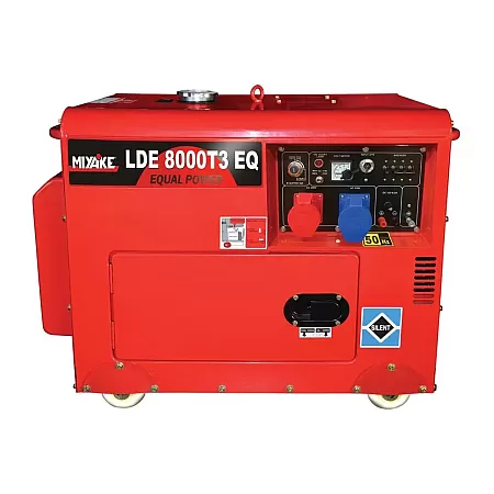 MIYAKE LDE 8000T3 EQ Αθόρυβη Τριφασική Και Μονοφασική Γεννήτρια Πετρελαίου 8.0Kva Με Μίζα, Μπαταρία Και AVR