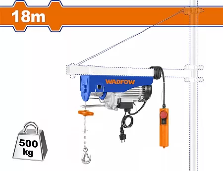 WADFOW WETH1A01 Ηλεκτρικό Παλάγκο 800W Με Δυνατότητα Ανύψωσης 250 / 500 Κιλά