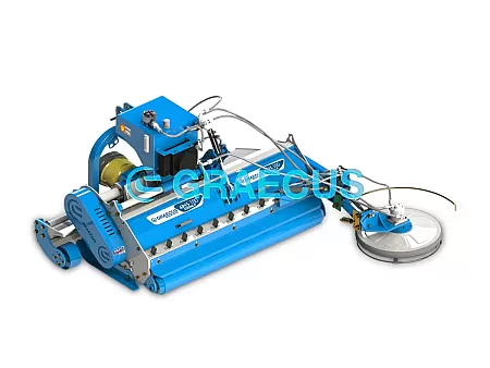GRAECUS ARES STRONG220P Καταστροφέας Βαρέως Τύπου Mε Eπιπλέον Mετατόπιση, Πόρτα, Λεπίδες Συλλογής Και Τρελό