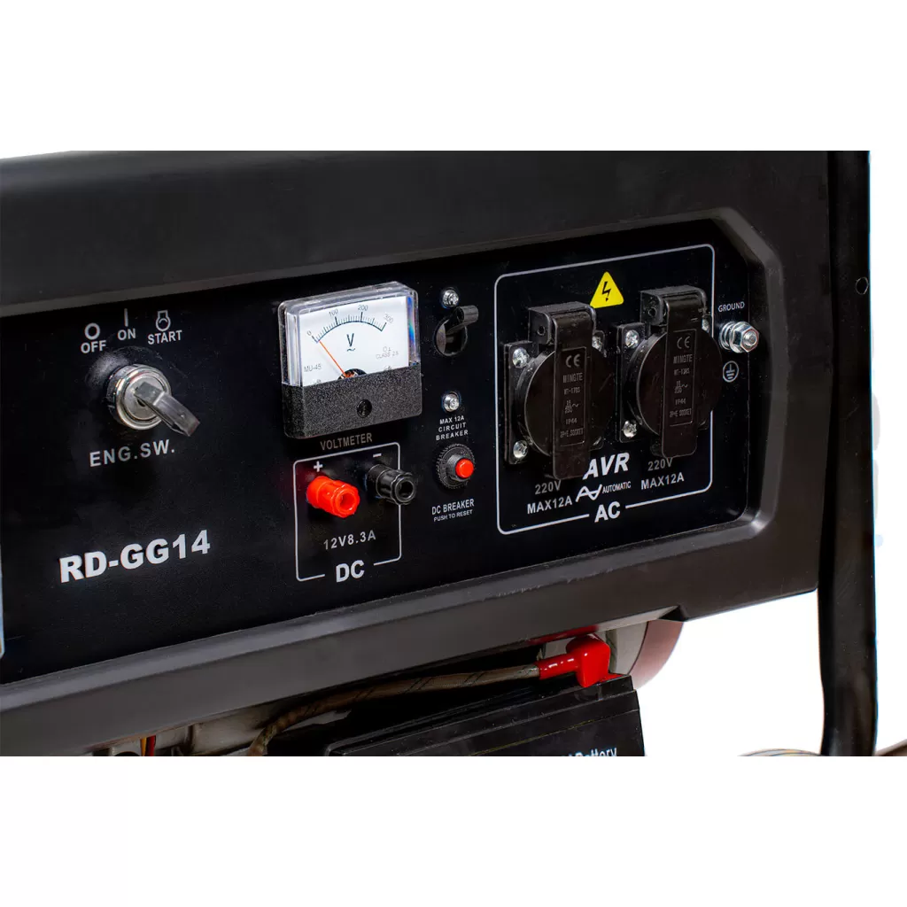 RAIDER RD-GG14 090112 Γεννήτρια Βενζίνης Τετράχρονη 3.0kW Με Μίζα Και Ρόδες