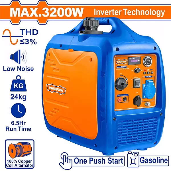 WADFOW WGEAS032D Ηλεκτρογεννήτρια Βενζίνης Inverter 3.200W Με AVR