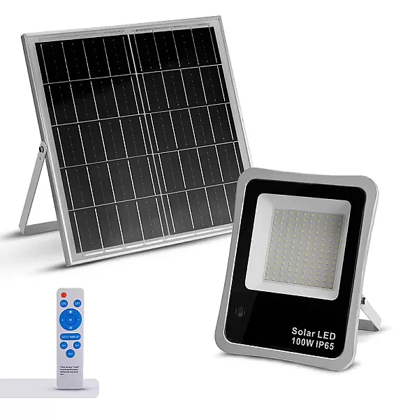 BORMANN BLF2550 Προβολέας Ηλιακός Led 200W Αδιάβροχος Με Φωτοβολταϊκό Πάνελ