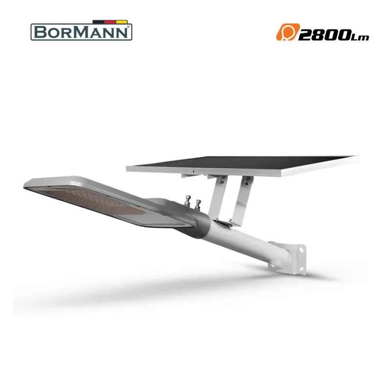 BORMANN BLF3100 Ηλιακό Φωτιστικό Δρόμου Led 100W, Αδιάβροχο Με Φωτοβολταϊκό Πάνελ, 5V/30W