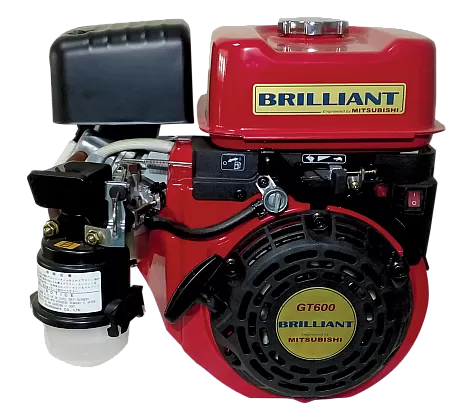 BRILLIANT GT 600SF By MITSUBISHI Κινητήρας Βενζίνης 6 HP Με Άξονα Με Σφήνα Με Φίλτρο Λαδιού