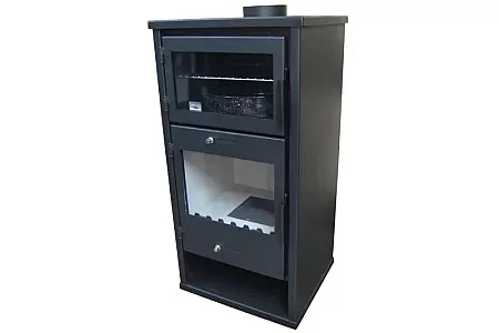 RS 300 Σόμπα Ξύλου Ατσάλινη Με Επένδυση Πυρότουβλα