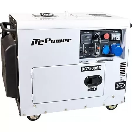 ITC POWER DG7800SE-T 3PH Full Power Αθόρυβη Τριφασική Γεννήτρια Πετρελαίου 7,9KVA  Με Μίζα - Μπαταρία Και AVR