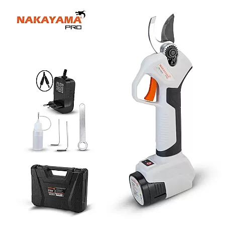 NAKAYAMA EC 1300 Ηλεκτρικό Ψαλίδι Κλαδέματος Μπαταρίας Με Ενσωματωμένη Μπαταρία Λιθίου 16.8V - 2.0Ah
