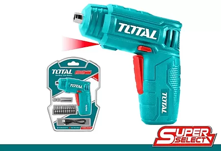 TOTAL TSDLI0402 Κατσαβίδι Μπαταρίας Λιθίου 4V - 1.5Ah