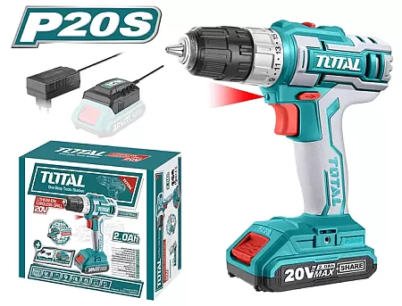 TOTAL TDLI20024 Δραπανοκατσάβιδο Μπαταρίας Λιθίου 20V - 2.0Ah - 45Nm Με 2 Ταχύτητες