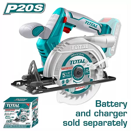 TOTAL TSLI1401 Δισκοπρίονο Ξύλου Μπαταρίας Λιθίου 20V