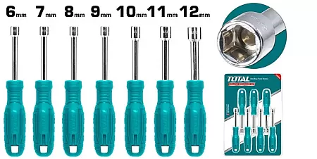 TOTAL TNSS0701 Σετ 7 Τεμάχια Κατσαβίδια Καρυδάκια