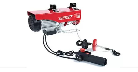 GEOTEC PA400 Ηλεκτρικό Παλάγκο 200 / 400kg Με 18m Συρματόσχοινο