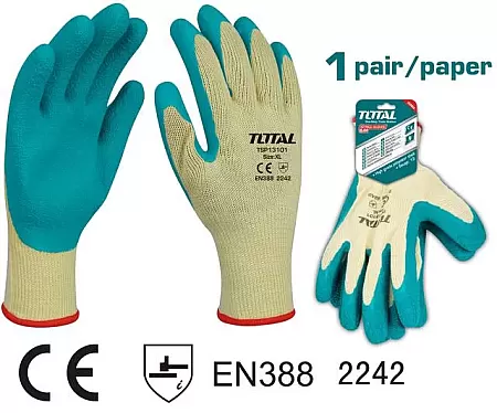TOTAL TSP13101 Γάντια Latex Εργασίας