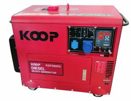 KOOP KDF 9500 Q Αθόρυβη Γεννήτρια Πετρελαίου 8.3 KVA Μονοφασική  230V / 50Hz Με Μίζα - Μπαταρία Και AVR
