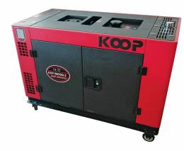 KOOP KDF 16000 Q-3 Αθόρυβη Γεννήτρια Πετρελαίου 13.8 KVA Τριφασική 400V / 50Hz Με Μίζα - Μπαταρία Και AVR