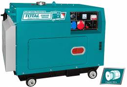 TOTAL TP250003-1 Ηλεκτρογεννήτρια Diesel Τριφασική Κλειστού Τύπου 5.000W Με Πίνακα Αυτοματισμού ATS