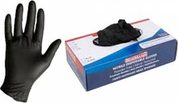 BORMANN BPP213 Γάντια Νιτριλίου Μιας Χρήσης Μαύρα Μέγεθος XL Συσκευασία 100 Τεμάχια
