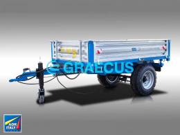 GRAECUS MT3000-3H Τρέιλερ Για Τρακτέρ Με Τριπλή Υδραυλική Ανατροπή 3000kg