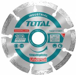 TOTAL TAC2111801 Διαμαντόδισκος Universal Φ180 Χ 22,2mm