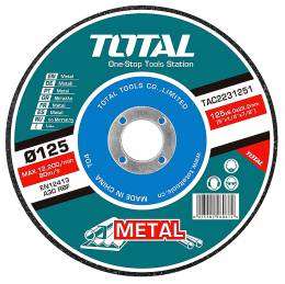 TOTAL TAC2231251 Δίσκος Λείανσης Μετάλλου Φ125 Χ 6mm