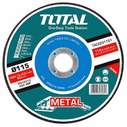 TOTAL TAC2231151 Δίσκος Λείανσης Μετάλλου Φ115 Χ 6mm