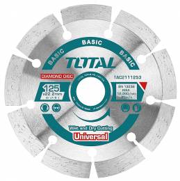 TOTAL TAC2111253 Διαμαντόδισκος Universal  125 Χ 22.2mm