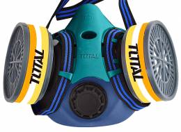 TOTAL THRS02 Μάσκα Προστασίας Μισού Προσώπου Με 2 Φίλτρα FFP3