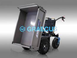 GRAECUS E500 Μηχανοκίνητο Ηλεκτρικό Καρότσι Μεταφοράς 500kg Με Μηχανική Ανατροπή