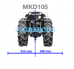 GRAECUS MKD105 Συρόμενος καταστροφέας μεσαίου τύπου 105cm σταθερός