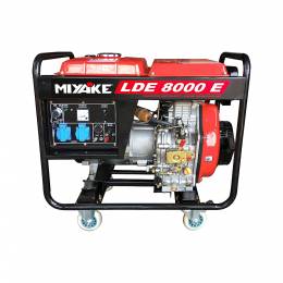 MIYAKE LDE 8000ES Μονοφασική Γεννήτρια Πετρελαίου 8.0Kva Με Μίζα - Μπαταρία - AVR Και Πίνακα Αυτοματισμού