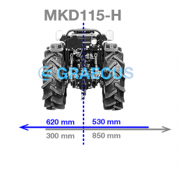 GRAECUS MKD115-H Συρόμενος καταστροφέας μεσαίου τύπου 115cm με υδραυλική μετατόπιση