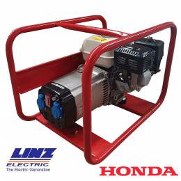 Τριφασική Γεννήτρια Βενζίνης LINZ 5.5KVA Με Κινητήρα HONDA 9.0Hp