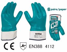 TOTAL TSP12105 Γάντια Εργασίας Νιτριλίου