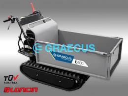 GRAECUS D500 Ερπυστριοφόρο Μεταφορικό Μηχάνημα 500kg Με Κινητήρα LONCIN 6,5Hp Με Μηχανική Ανατροπή